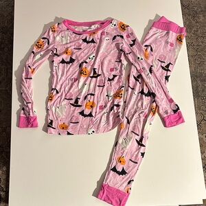 Little Sleepies Pink Halloween Glow in the Dark Pajama Set